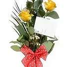 Cala Llonga flowers  -  Golden Glow Rose Ensemble Flower Bouquet/Arrangement