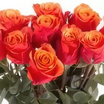 דורטמונד פרחים- יופי שקיעה זר פרחים/סידור פרחים