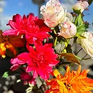 Halta blomster- Solnedgangsbukett Blomsterarrangementer bukett