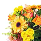 Villadose flowers  -  Bouquet of orange Gerberas and yellow flowers Flower Bouquet/Arrangement