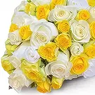 Santa Gertrudis blomster- Gul & hvid Blomst buket/Arrangement