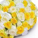 Santa Gertrudis blomster- Gul & hvid Blomst buket/Arrangement