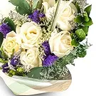 Cala Llonga flowers  -  Soft White Tribute Flower Bouquet/Arrangement