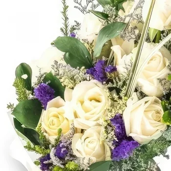 Benalmadena blomster- Soft White Tribute Blomsterarrangementer bukett