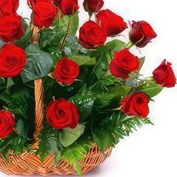 Adana bunga- Ruby Amore Rangkaian bunga karangan bunga
