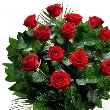 ดอกไม้ บายาโดลิด - วงดนตรีกุหลาบแดงสุดคลาสสิค ช่อดอกไม้/การจัดวางดอกไม้