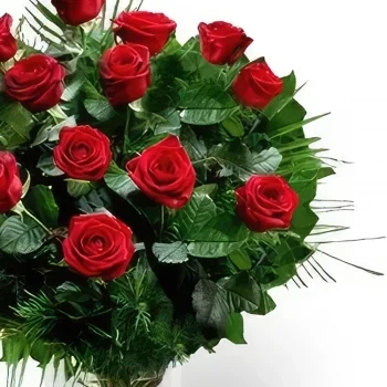 Benalmadena blomster- Klassisk Red Rose Ensemble Blomsterarrangementer bukett