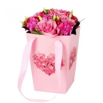 Madrid kukat- Koristeellinen laukku i Kukka kukkakimppu