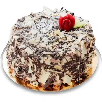 Sverige Online blomsterbutikk - Sjokoladekremkake Bukett