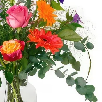 fleuriste fleurs de La Haye- Mélodie de charme de corail Bouquet/Arrangement floral