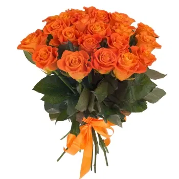بائع زهور ميلان- باقة من الورد البرتقالي