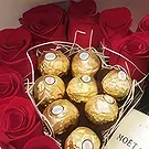 Benalmadena flowers  -  Red Love Flower Bouquet/Arrangement