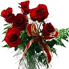 Greece flowers  -  Red Rose Arrangement Flower Bouquet/Arrangement