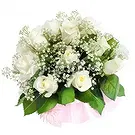 Cabo Balanco blommor- Mjuk vit Romantik Bukett/blomsterarrangemang