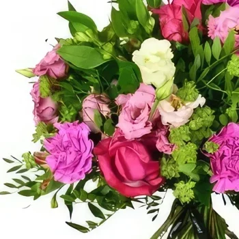 לידס פרחים- גן עדן ורוד זר פרחים/סידור פרחים