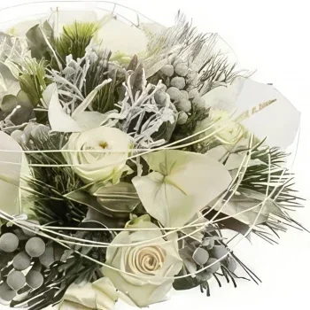 Azorene blomster- White Christmas Blomsterarrangementer bukett
