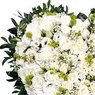 Verossaz flowers  -  White Heart Flower Bouquet/Arrangement
