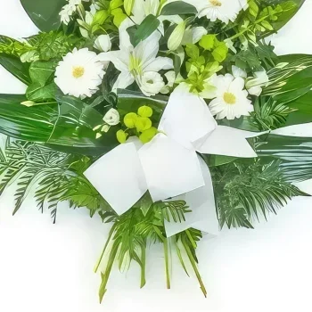 fiorista fiori di Strasburgo- Ghirlanda di fiori bianchi Bouquet floreale