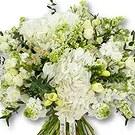An-Najadah blomster- Hvit hortensia og freesiabukett Blomsterarrangementer bukett