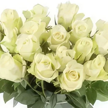 Dusseldorf blomster- Hvit uskyld Blomsterarrangementer bukett
