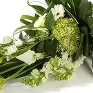 Kolding blomster- Begravelse buket hvid Blomst buket/Arrangement