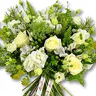 United Arab Emirates flowers  -  White Roses and Alstroemeria Bouquet  Flower Bouquet/Arrangement