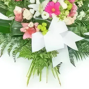 Pau blomster- Krans af lyserøde og hvide blomster Blomst buket/Arrangement