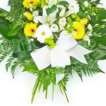 좋은 꽃- 노란색 & 흰색 꽃의 화환 꽃다발/꽃꽂이