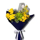 Garhoud flowers  -  Yellow Roses and Lush Green Hydrangea  Flower Bouquet/Arrangement