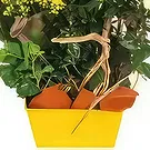 Seignalens flowers  -  Yellow & white mourning composition Intensity Flower Bouquet/Arrangement